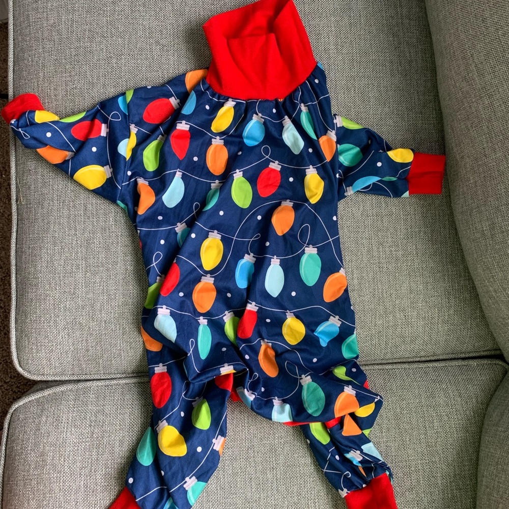 Dog Christmas Lights Pajamas